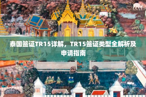 泰国签证TR15详解，TR15签证类型全解析及申请指南