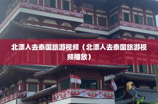 北漂人去泰国旅游视频（北漂人去泰国旅游视频播放）