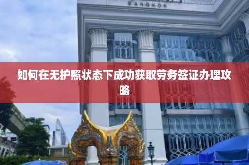 如何在无护照状态下成功获取劳务签证办理攻略