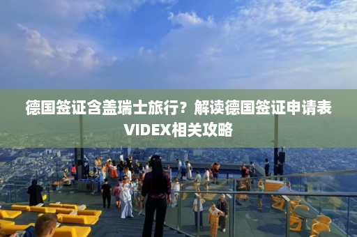 德国签证含盖瑞士旅行？解读德国签证申请表VIDEX相关攻略