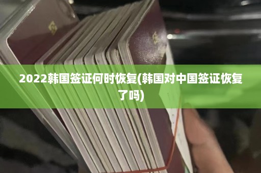 2022韩国签证何时恢复(韩国对中国签证恢复了吗)  第1张