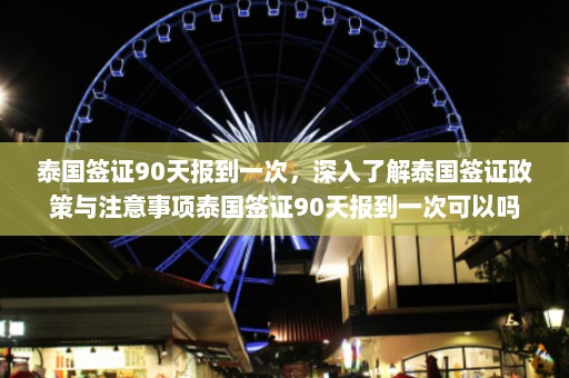 泰国签证90天报到一次，深入了解泰国签证政策与注意事项泰国签证90天报到一次可以吗