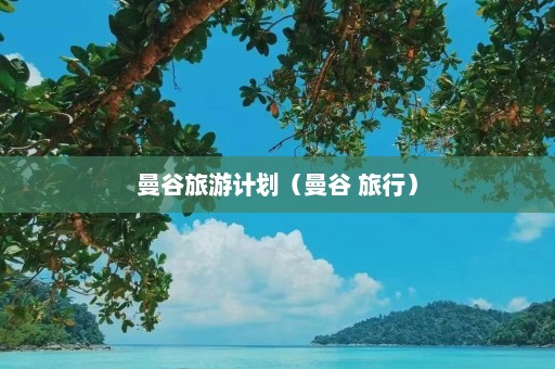 曼谷旅游计划（曼谷 旅行）