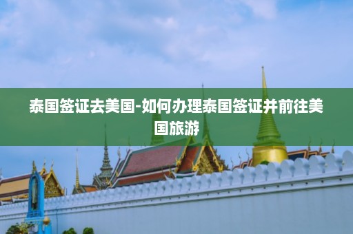 泰国签证去美国-如何办理泰国签证并前往美国旅游  第1张