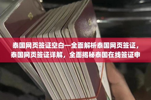 泰国网页签证空白—全面解析泰国网页签证，泰国网页签证详解，全面揭秘泰国在线签证申请流程  第1张