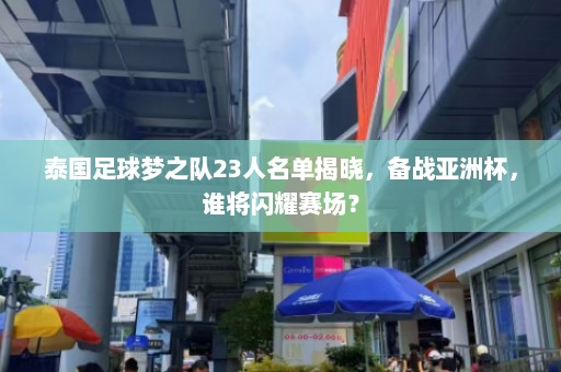 泰国足球梦之队23人名单揭晓，备战亚洲杯，谁将闪耀赛场？