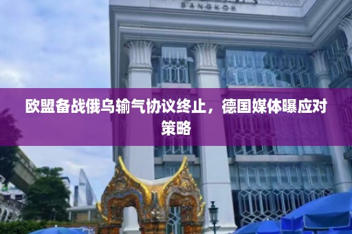 欧盟备战俄乌输气协议终止，德国媒体曝应对策略