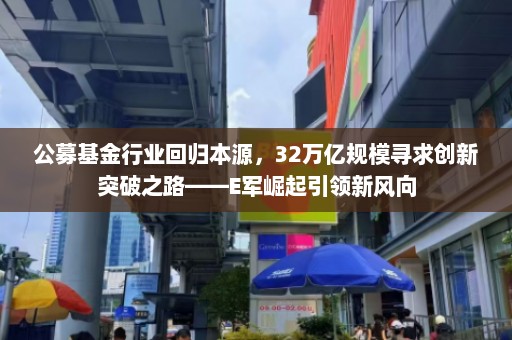 公募基金行业回归本源，32万亿规模寻求创新突破之路——E军崛起引领新风向