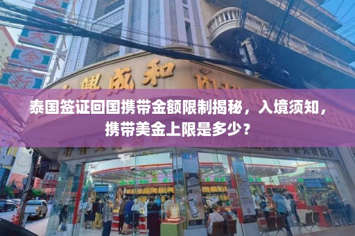 泰国签证回国携带金额限制揭秘，入境须知，携带美金上限是多少？