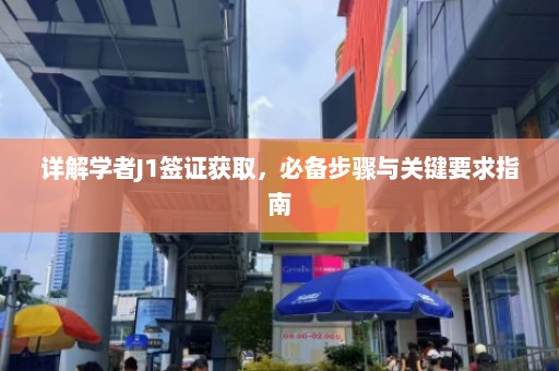 详解学者J1签证获取，必备步骤与关键要求指南