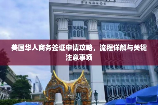 美国华人商务签证申请攻略，流程详解与关键注意事项