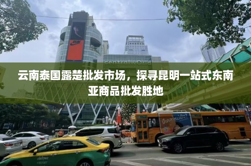 云南泰国露楚批发市场，探寻昆明一站式东南亚商品批发胜地