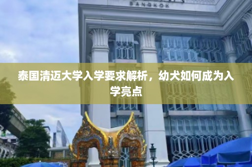 泰国清迈大学入学要求解析，幼犬如何成为入学亮点