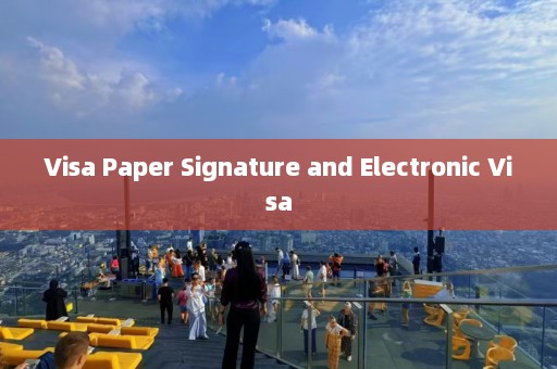 Visa Paper Signature and Electronic  第1张