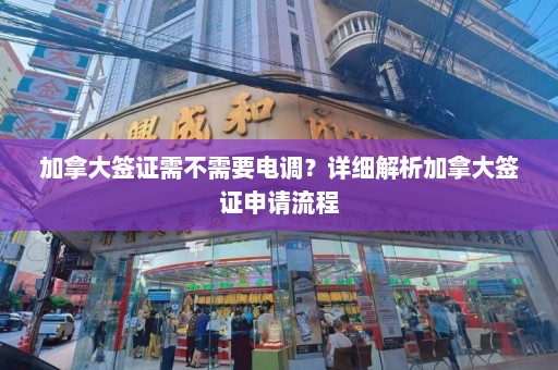 加拿大签证需不需要电调？详细解析加拿大签证申请流程  第1张