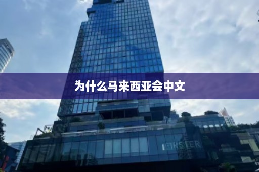 为什么马来西亚会中文