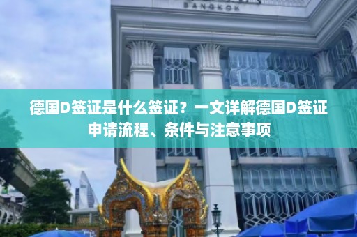 德国D签证是什么签证？一文详解德国D签证申请流程、条件与注意事项  第1张