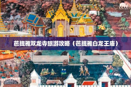 芭提雅双龙寺旅游攻略（芭提雅白龙王庙）  第1张