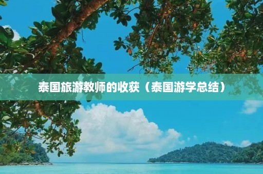 泰国旅游教师的收获（泰国游学总结）