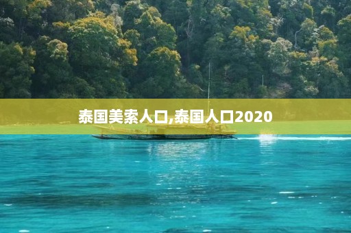 泰国美索人口,泰国人口2020