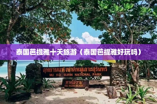 泰国芭提雅十天旅游（泰国芭提雅好玩吗）