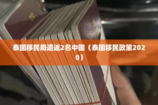 泰国移民局遣返2名中国（泰国移民政策2020）  第1张