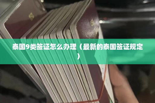 泰国9类签证怎么办理（最新的泰国签证规定）  第1张