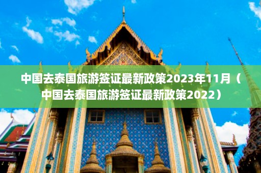 中国去泰国旅游签证最新政策2023年11月（中国去泰国旅游签证最新政策2022）  第1张