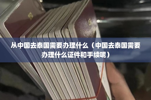 从中国去泰国需要办理什么（中国去泰国需要办理什么证件和手续呢）  第1张