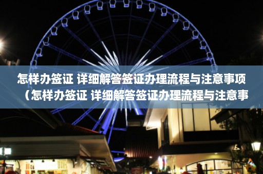 怎样办签证 详细解答签证办理流程与注意事项（怎样办签证 详细解答签证办理流程与注意事项图片）  第1张