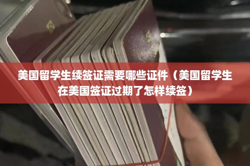 美国留学生续签证需要哪些证件（美国留学生在美国签证过期了怎样续签）  第1张