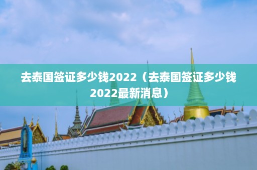 去泰国签证多少钱2022（去泰国签证多少钱2022最新消息）  第1张