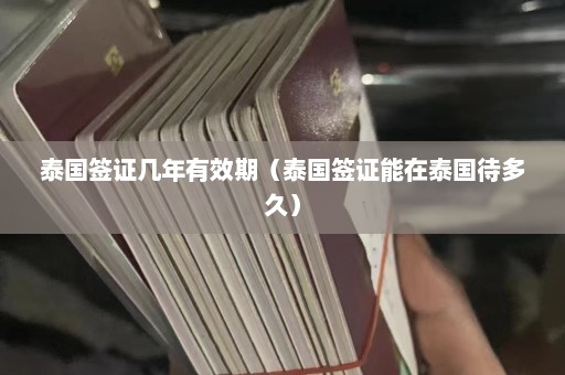 泰国签证几年有效期（泰国签证能在泰国待多久）  第1张