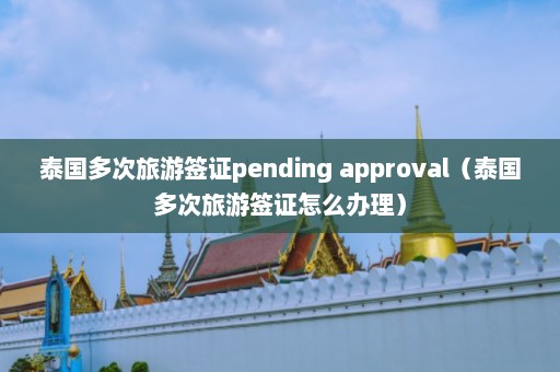 泰国多次旅游签证pending approval（泰国多次旅游签证怎么办理）  第1张