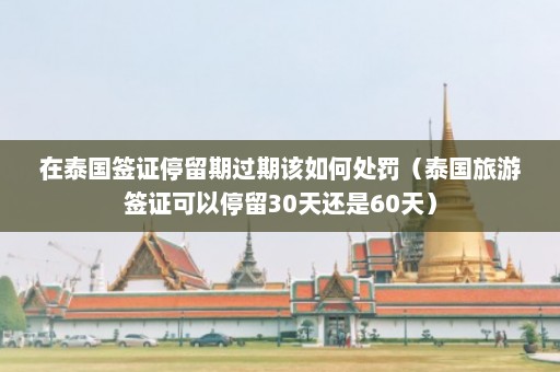 在泰国签证停留期过期该如何处罚（泰国旅游签证可以停留30天还是60天）  第1张