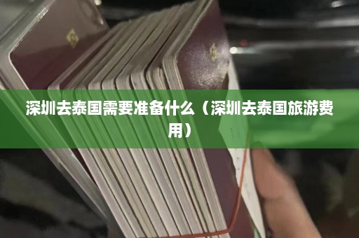 深圳去泰国需要准备什么（深圳去泰国旅游费用）  第1张