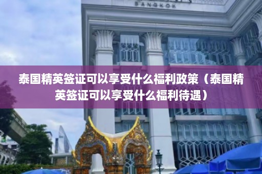 泰国精英签证可以享受什么福利政策（泰国精英签证可以享受什么福利待遇）  第1张