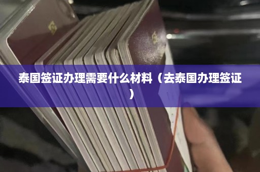 泰国签证办理需要什么材料（去泰国办理签证）  第1张