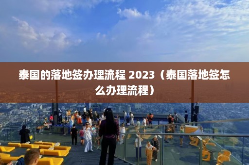 泰国的落地签办理流程 2023（泰国落地签怎么办理流程）  第1张