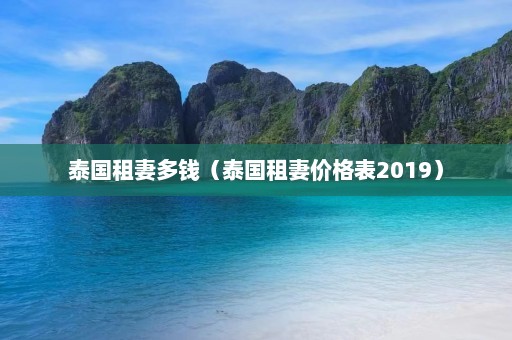 泰国租妻多钱（泰国租妻价格表2019）