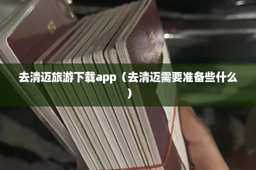 去清迈旅游下载app（去清迈需要准备些什么）  第1张