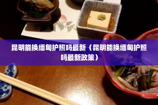 昆明能换缅甸护照吗最新（昆明能换缅甸护照吗最新政策）