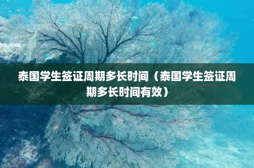 泰国学生签证周期多长时间（泰国学生签证周期多长时间有效）