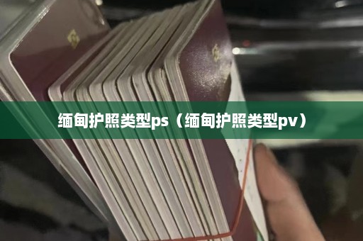 缅甸护照类型ps（缅甸护照类型pv）  第1张