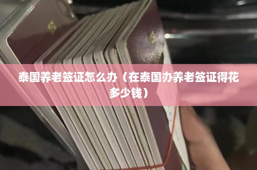 泰国养老签证怎么办（在泰国办养老签证得花多少钱）  第1张