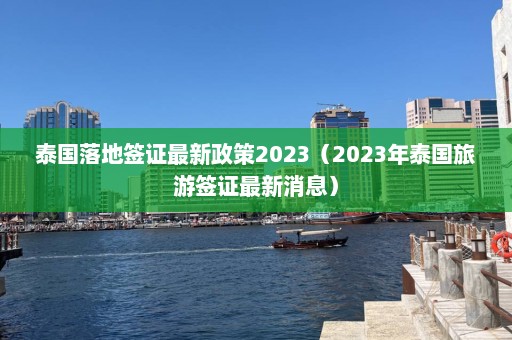 泰国落地签证最新政策2023（2023年泰国旅游签证最新消息）  第1张