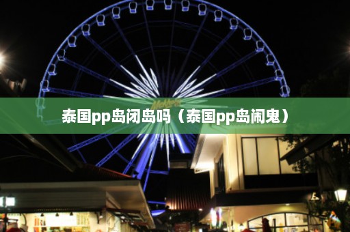 泰国pp岛闭岛吗（泰国pp岛闹鬼）