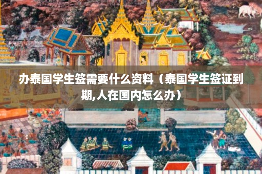 办泰国学生签需要什么资料（泰国学生签证到期,人在国内怎么办）  第1张