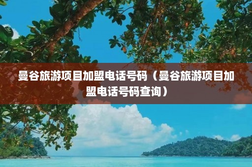 曼谷旅游项目加盟电话号码（曼谷旅游项目加盟电话号码查询）