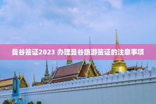 曼谷签证2023 办理曼谷旅游签证的注意事项  第1张